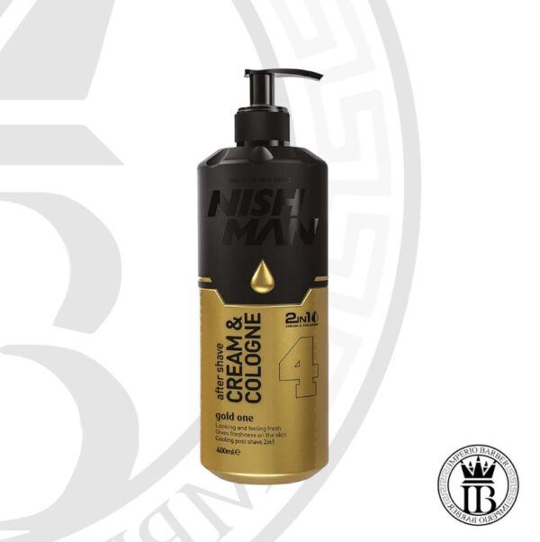 After Shave Cream + Colonia N4 Gold One 400ml - NISHMAN