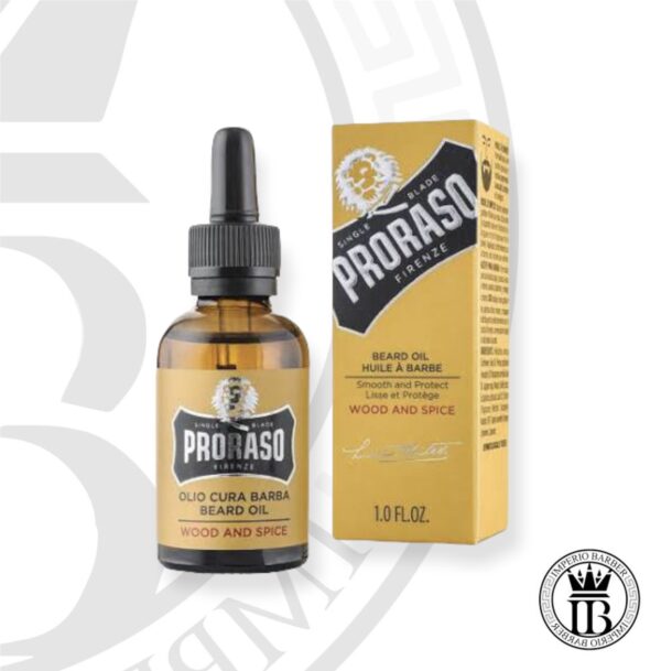 Beard Oil / Aceite de barba Madera y Especias 30ml - PRORASO