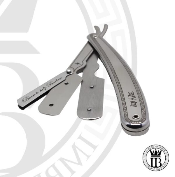 Navaja de afeitar Premium Classic Razor Silver Edition - HEY JOE - Imagen 4