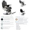 Sillón barbero Bart - SIN MARCA - Imagen 5