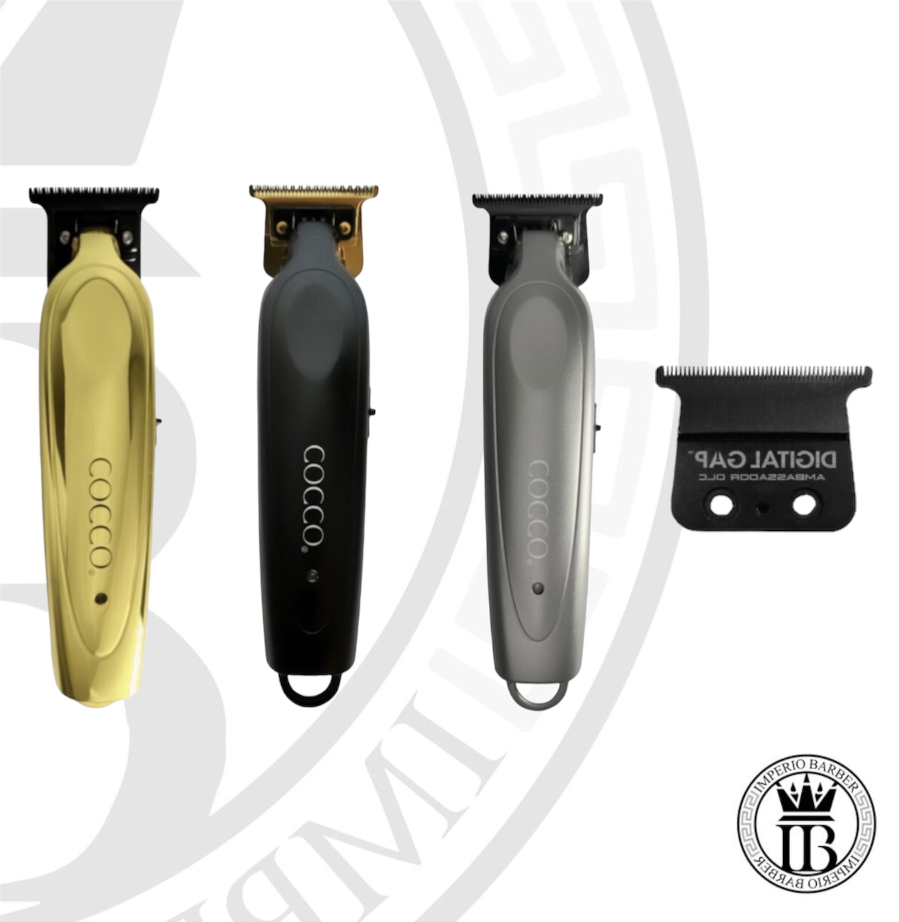 Pack Máquina Trimmer COCCO PRO BLDC + cuchilla DIGITAL GAP AMBASSADOR DLC - COCCO
