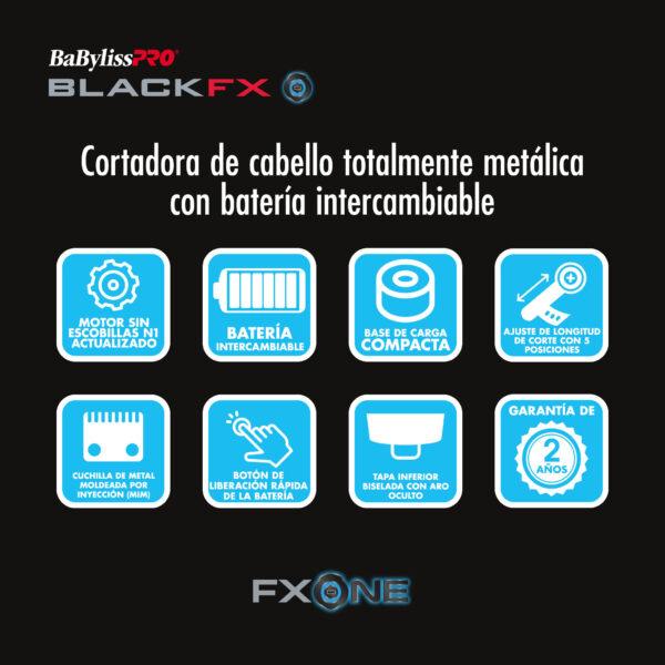 Máquina FX ONE Matte Black Clipper FX899MB - BABYLISS PRO - Imagen 5